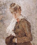 Berthe Morisot The woman wearing the shawl Spain oil painting artist